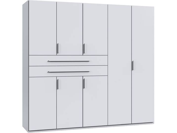 Wimex Digit Kleiderschrank wahlweise mit oder ohne Spiegel Schlafzimmer Schrank Bestseller im modernem Design, erhältlich in den Breiten 225cm oder 270cm (mit 8 oder 10 Türen)