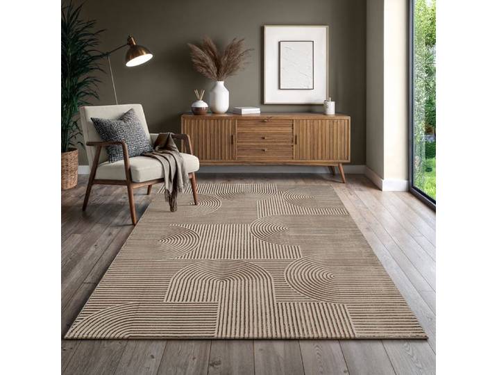 the carpet tapis de salon vintage Beige 240 x 340 cm