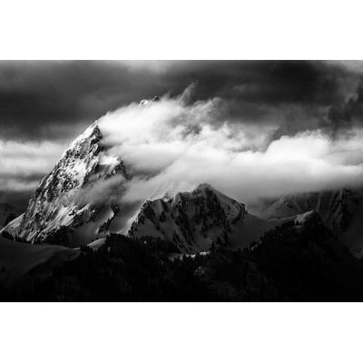 Fototapete PAPERMOON "Photo-Art SEBASTIEN CHEMINADE, FELSEN UND WIND", bunt, B:3,5m L:2,6m, Vlies, Tapeten