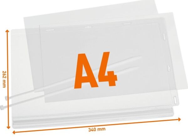 Durable Vandtæt Infolomme   A4   M. Kabel   5 Stk
