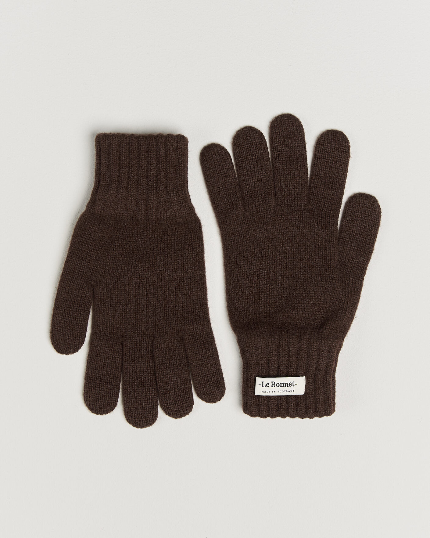 Le Bonnet Merino Wool Gloves Gingerbread men L Brun
