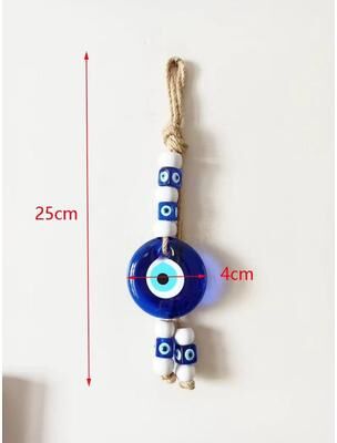 Inspired Finds Boho Evil Eye Macrame Wall Hanging Nazar Protection Decor For Home And Car classic Mini Tassel