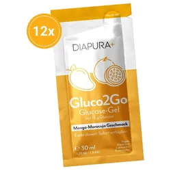DIAPURA Gluco2Go Glucose-Gel mit 15g Glucose, Mango-Maracuja 360 ml