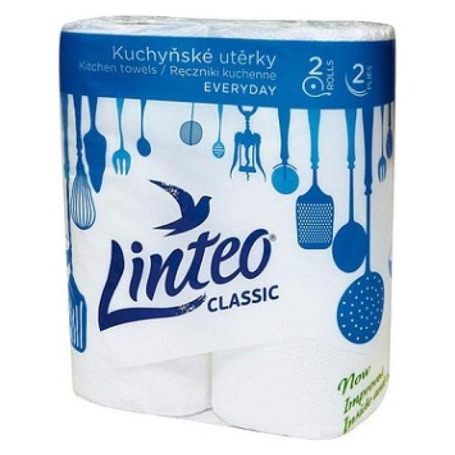 Linteo Spoco Classic - ręcznik kuchenny w roli, biały, celuloza - 2 rolki (2x) (62115989)