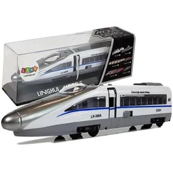Pendolino federbetriebener Zug Weiß mit Sound und Licht