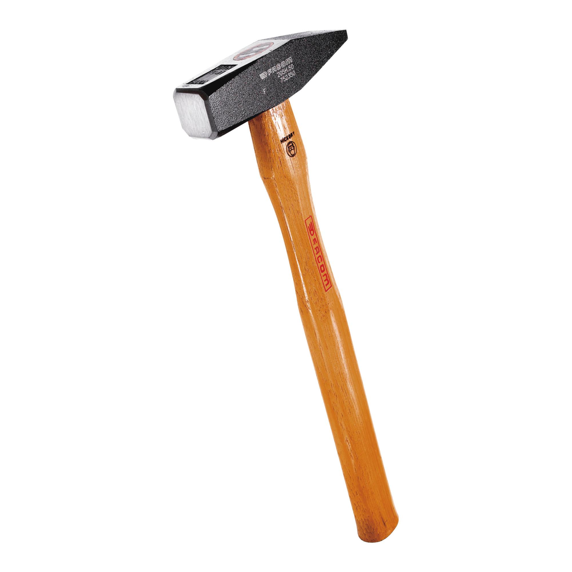 Facom Schlosserhammer nach DIN Hickory-Stiel Schlagfläche ca. 23 x 23 mm (205H.30)