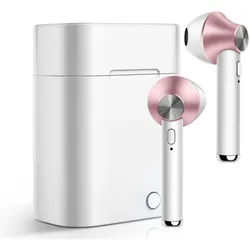 EKO TWS Bluetooth 5.0 Kopfhörer Modell Jeez (3 h, Kabellos), Kopfhörer, Grau, Rosa