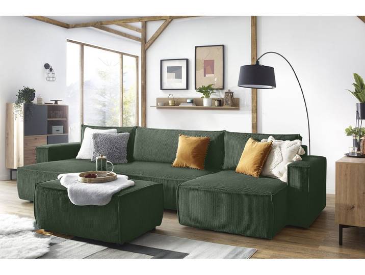 Pouf NIHAD velours côtelé