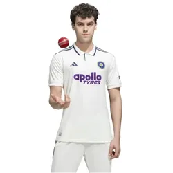 adidas India Cricket Test Trikot Herren - owhite