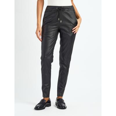 Lederhose MAZE "4202138", Damen, Gr. L, US-Größen, schwarz, Obermaterial: 100% Lammleder, Hosen