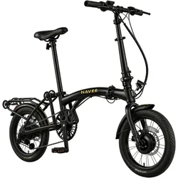NAVEE Compa Ultra 01 E-Bike Faltrad 16 Zoll Schwarz Kompakt-/Faltrad (Laufradgröße: Zoll, Unisex-Rad, 245 Wh, Schwarz)