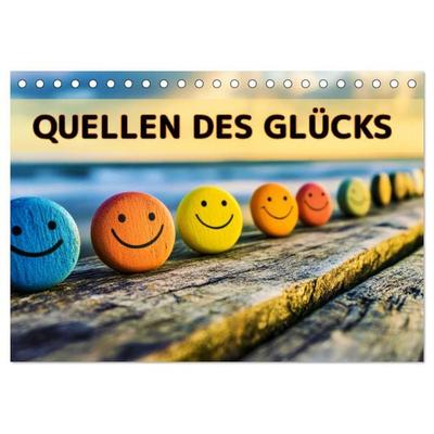 Quellen des Glücks (Tischkalender 2026 DIN A5 quer), CALVENDO Monatskalender