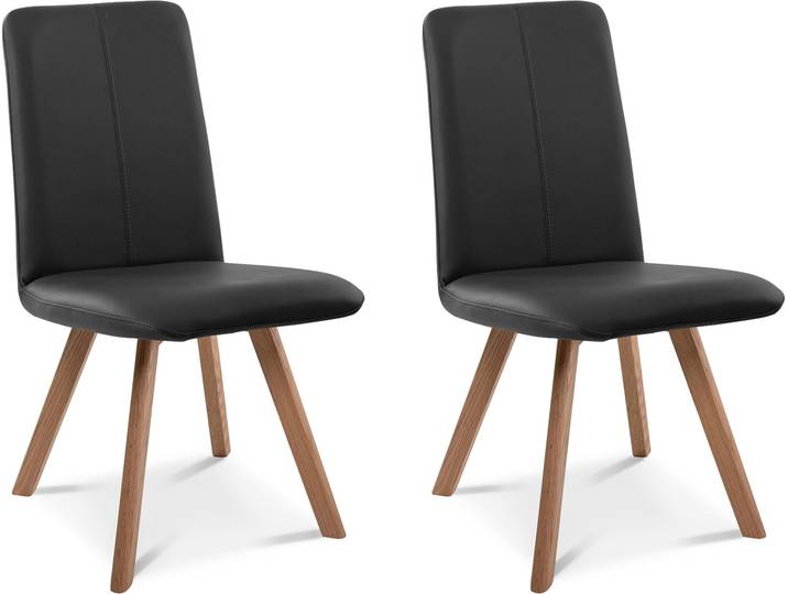 GLORIA 2er SET Polsterstühle, Gestell Massivholz, ohne