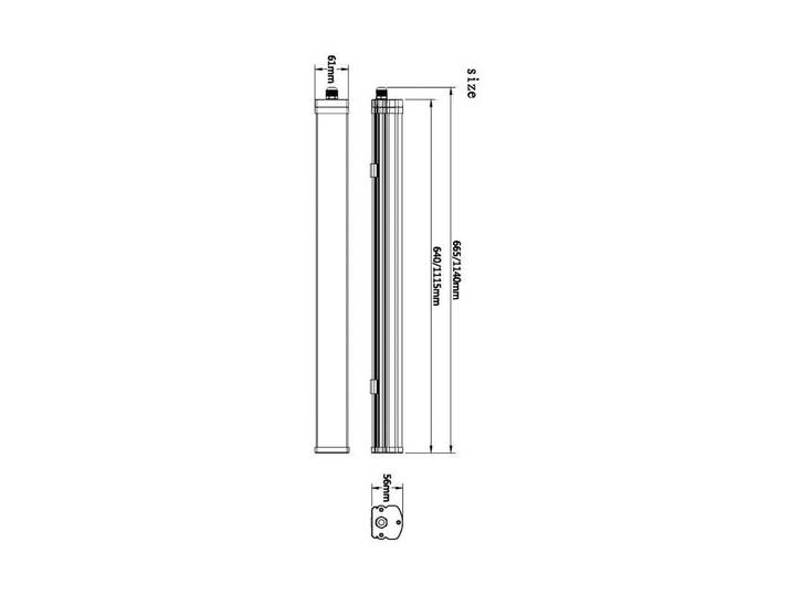 Deko-Light LED-Feuchtraumleuchte Tri Proof Motion 66,5 cm Motion, dimmbar, weiß / opal, Kunststoff, Modern