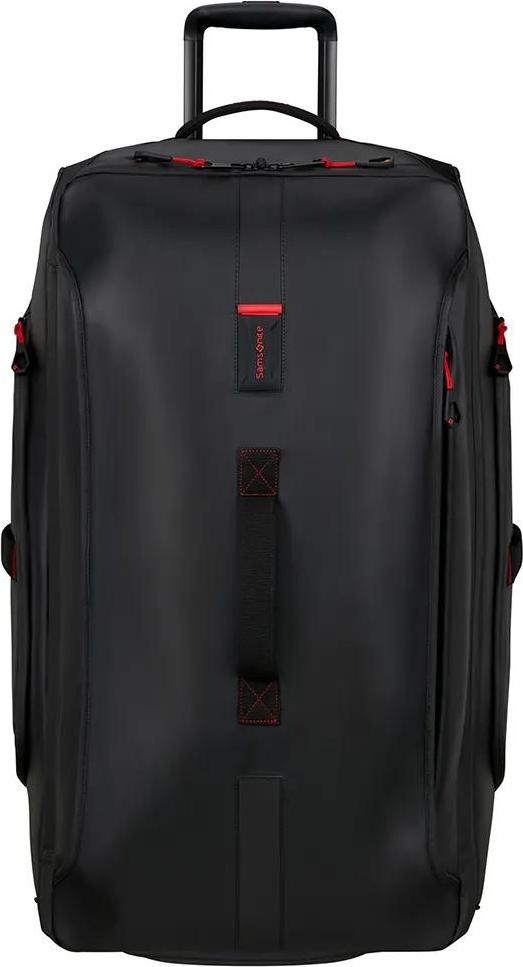 Samsonite Paradiver Light, Karre, Soft Shell, Schwarz, 2 Rad/Räder, Fronttasche, Seitentasche, Reißverschluss