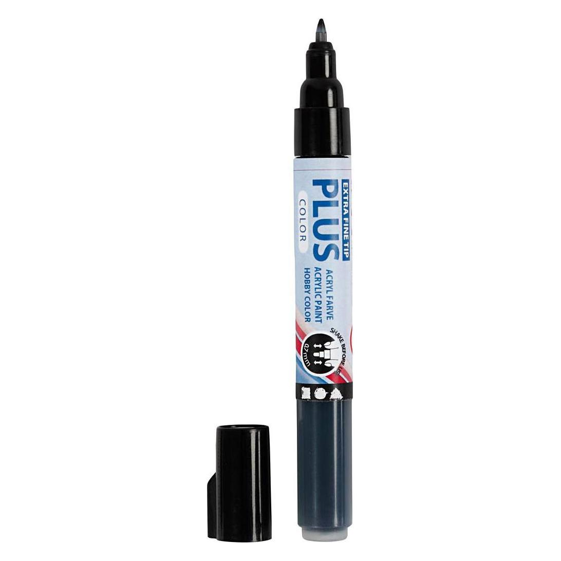 Creativ Company Plus Farbmarker Schwarz, 5,5 ml (1x) (5712854304412)
