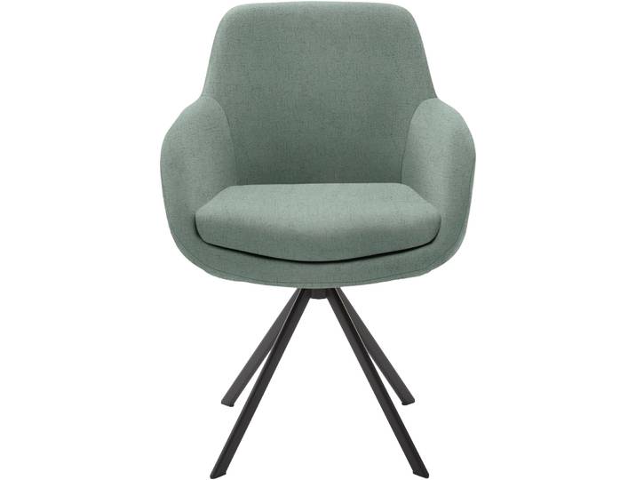 Esszimmerstuhl MUSTERRING Tavia , blau (aqua, eisen schwarz, aqua), B:62cm H:86cm T:66cm, Stühle, Esszimmerstuhl, Stativgestell Eisen schwarz, Drehfunktion optional, diverse Farben
