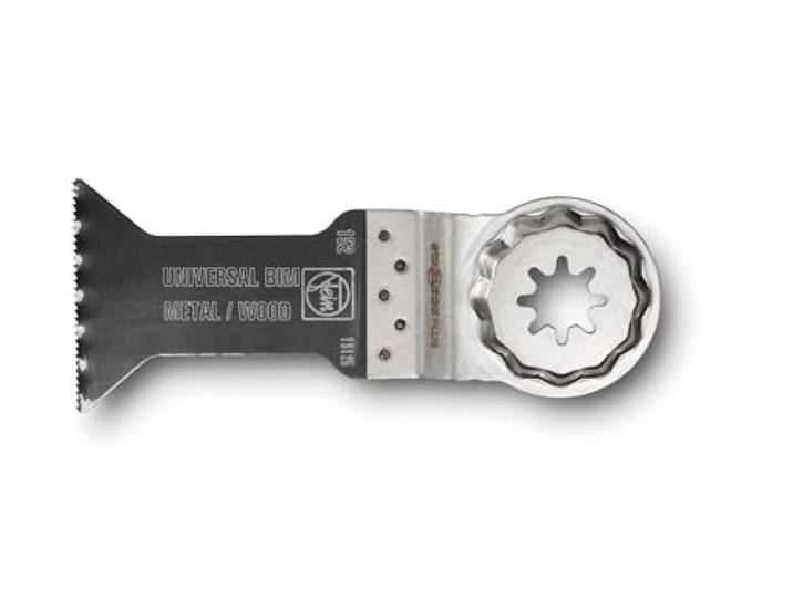 FEIN Lame de scie universelle E-Cut\, Condit. 10 Pce\, Largeur 44 mm\, Longueur 60 mm\, Porte-outil StarlockPlus\, Bi-métal avec denture universelle avoyée. Large gamme d’utilisations