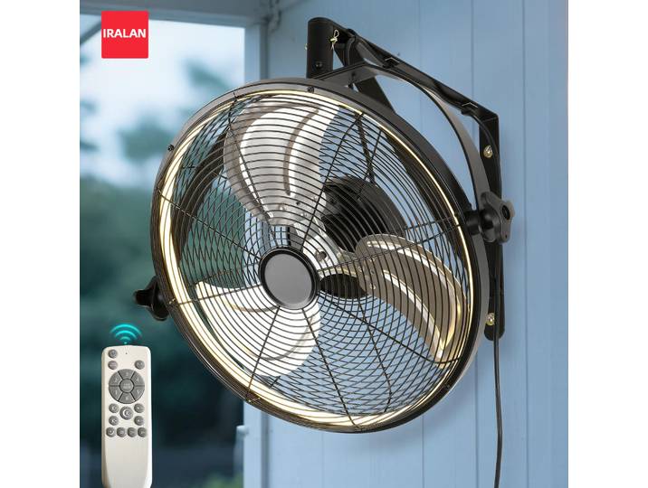 Grand ventilateur 20 pouces plafonnier ventilateur industriel usage Commercial ventilateur électrique noir ventilateur mural fort vent maison métal monté ventilateur