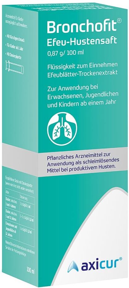 axicur Bronchofit Efeu-Hustensaft 100ml