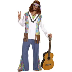 Widmann Hippie Kostüm: Flower Power Outfit (L)