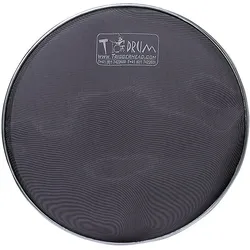 Tdrum 18" Black Tom Mesh Head - Mesh Head
