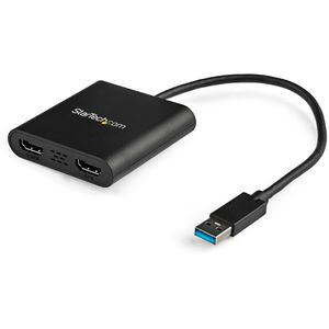 StarTech USB-Adapter USB32HD2, Dual Splitter, 2x HDMI Buchse auf USB-A Stecker, USB 3.0