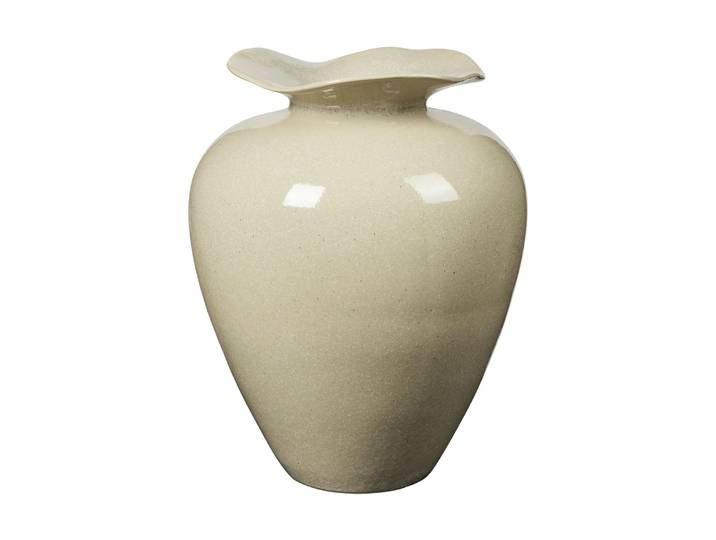 Broste Copenhagen Vase Florentina L 44 cm Beige