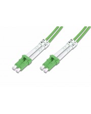 DIGITUS LWL Multimode Patchkabel LC / bis Multi-Mode M 1 m Glasfaser 50/125 Mikrometer OM5 geschirmt halogenfrei Spring Green (DK-2533-01-5)
