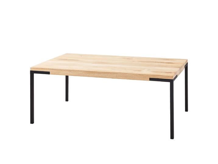 Table basse rectangulaire Niaoro 100 x 34 x 60cm Marron/Noir