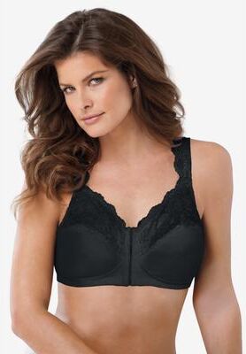 Plus Size Women's Comfort Choice® Gel Strap Wireless Bra by Comfort Choice in Black (Size 40 C)