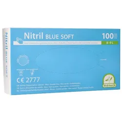 Medi-Inn® 100 "Medi-Inn®" Handschuhe, Nitril puderfrei "Blue Soft" blau Größe L