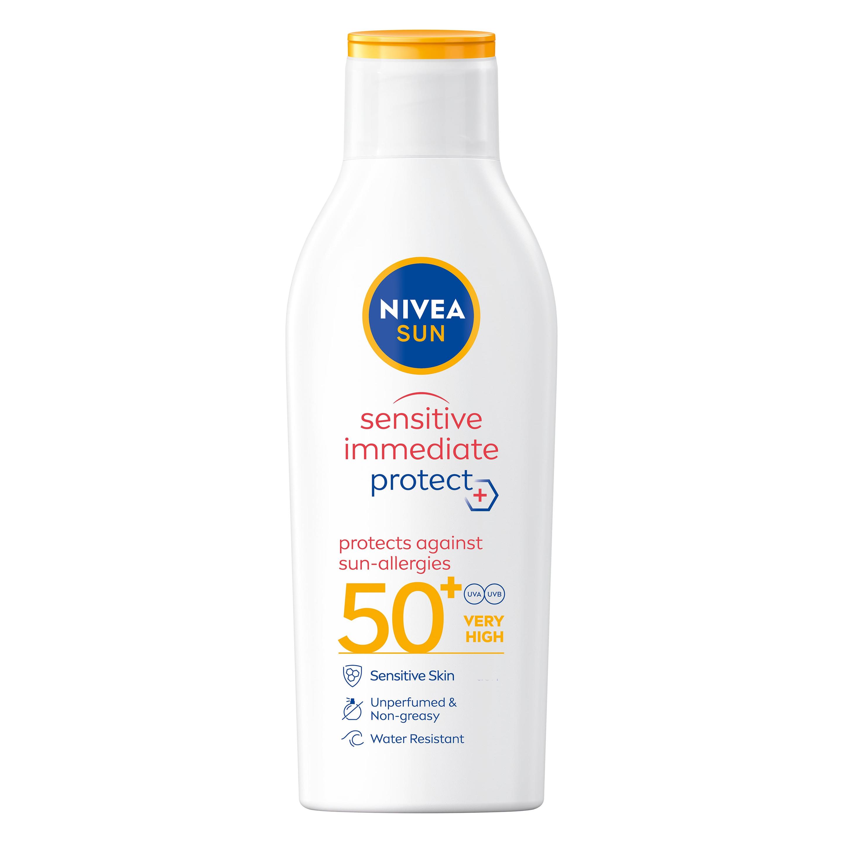 Nivea Sensitive Immediate Protect Sun-Allergy Lotion SPF 50+ (SPF 50+, 200 ml) (4006000138237)