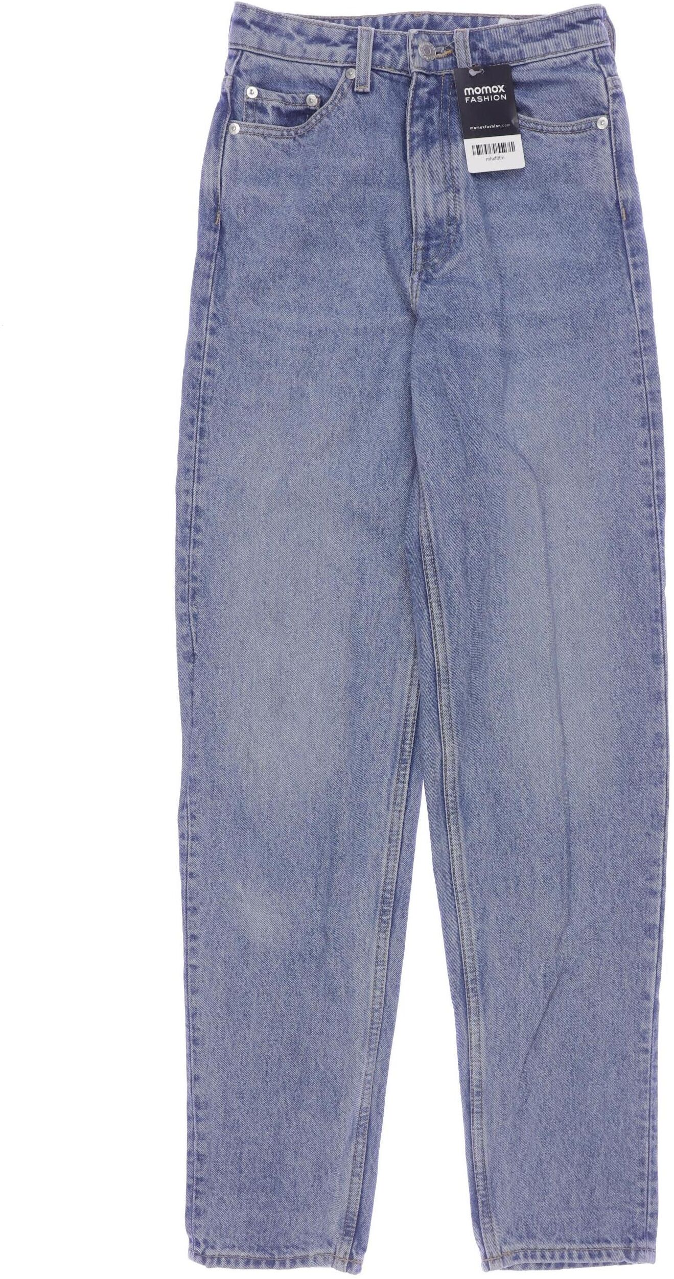 Weekday Damen Jeans, Blau, Gr. W25, Baumwolle - Second Hand