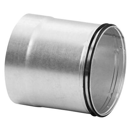 Lindab Skydemuffe SMFU 160 med muffe-/nippelmål. Laengde 150 mm. (100269)