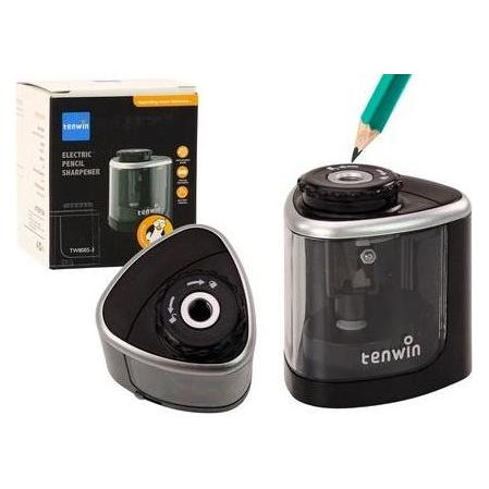 Lean Toys Elektrischer Spitzer, schwarz (49672506)