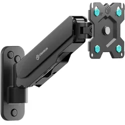 ONKRON TV & Monitor Halterung Wand für 13-34 Zoll, bis 8 kg, höhenverstellbar, VESA 75x75 & 100x100, schwenkbar, neigbar, drehbar, Schwarz G120