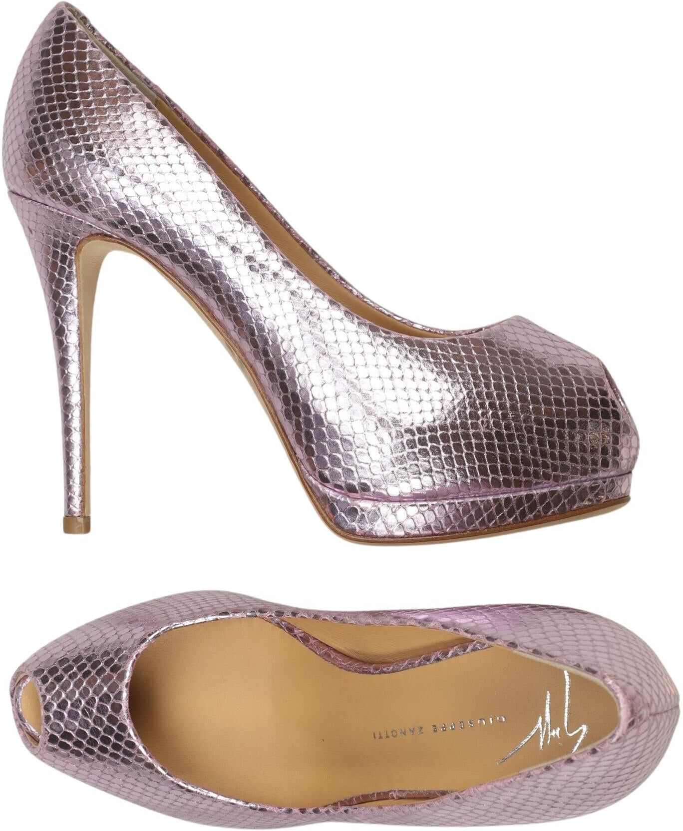 Giuseppe Zanotti Damen Pumps, Silber, Gr. EU 36, Leder - Second Hand