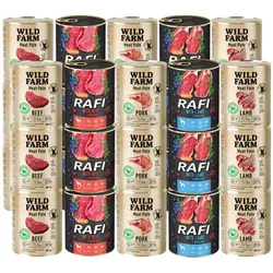 WILD FARM Pastete + DOLINA NOTECI Rafi MIX 30x800g