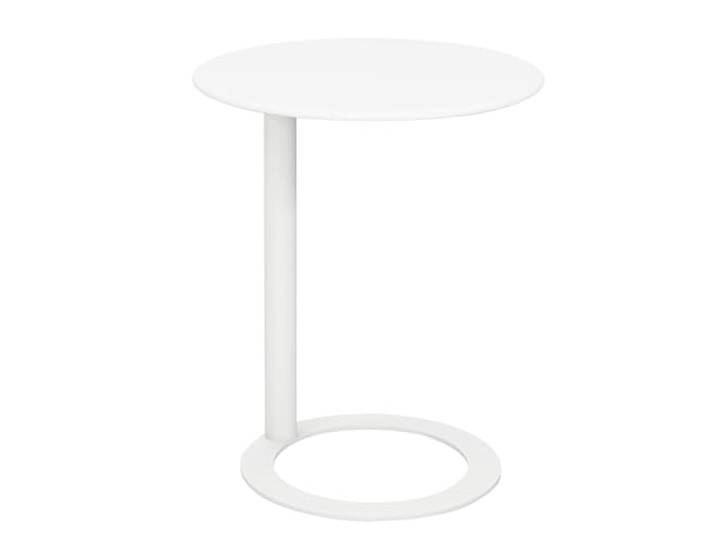 Runder Metall-Beistelltisch, Side Table Aus Eisen, Sofa-Beistelltisch, Snack-Beistelltisch, Kaffee-Snack-Tisch, Tragbarer Arbeitsplatz Neben Dem Bett für Couch und Bett, Kleine Räume, Wohnzimmer ( Col