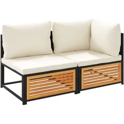 vidaXL, Gartenlounge, Buschvitz (2-Sitzer)