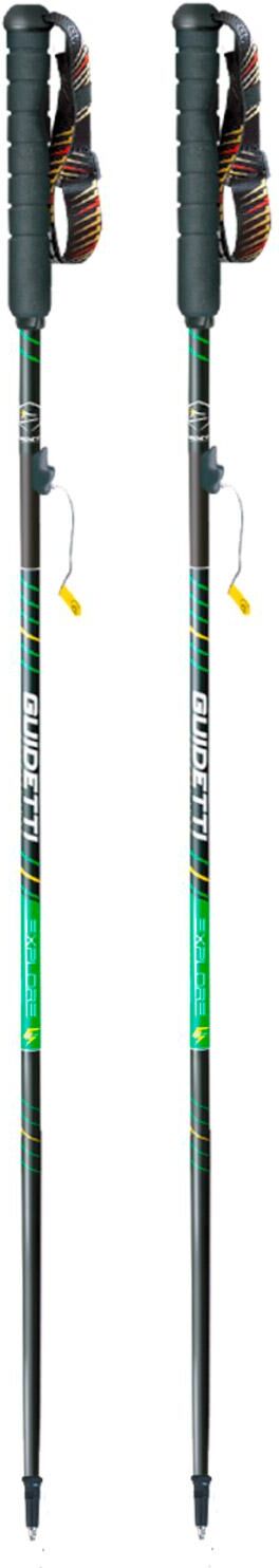 Guidetti  - Explore Aero Alu Noir Vert - 120 - Bâtons de trail
