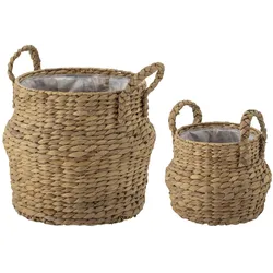 Bloomingville, Aufbewahrungskorb, - Bjorn Korb - Natur (2x)