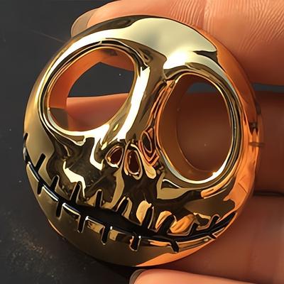 2 Stück „Nightmare Before Christmas" Jack Skellington Auto-Emblem aus Zinklegierung, Kürbis-Autoaufkleber, Fahrzeugdekoration, Abzeichen für alle Automodelle, Autoaufkleber und Sticker