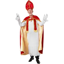 tectake® Herrenkostüm St. Nikolaus in klassischen Farben
