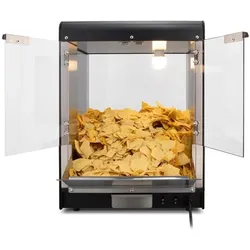 Hendi Nacho Warmer - Professionele Chipswarmer - 230V/300W - RVS/Zwart - 320x390x(H)510mm, Speisewärmer, Schwarz