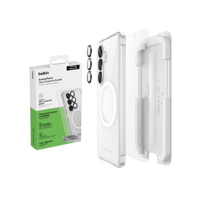 BELKIN Displayschutzglas "ScreenForce Titan Schutzset", transparent, B:12,1cm H:3,2cm T:20mm, Displayfolien, Displayschutzfolie, Bildschirmschutz, Cover, Kameraschutz