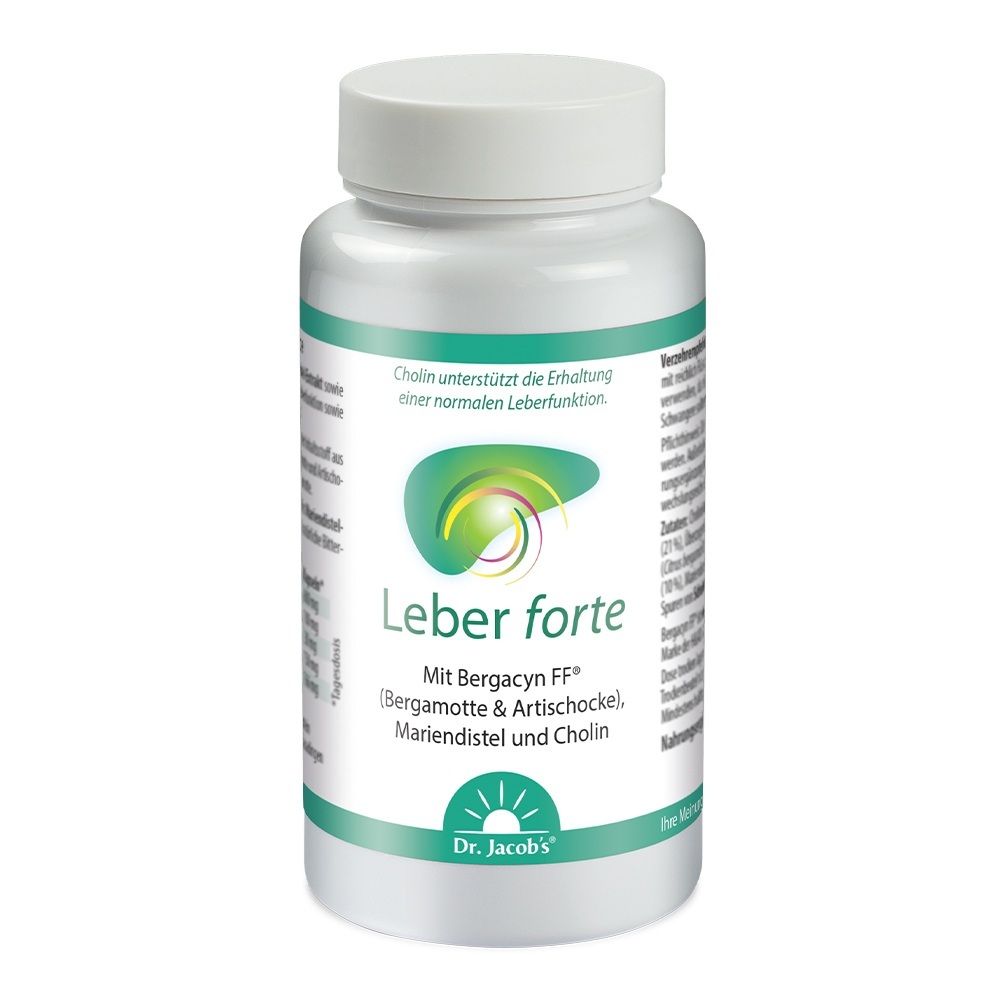 Leber Forte Bergamot Mariendistel Cholin Dr.Jacobs 60 St Kapseln