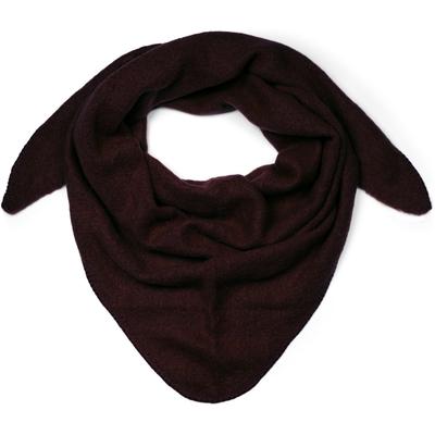 Dreieckstuch STYLEBREAKER "Strick Dreiecktuch meliert", Damen, braun (dunkelbraun), Obermaterial: 80% Viskose CV. 20% Wolle WO., Modisch, Modetücher