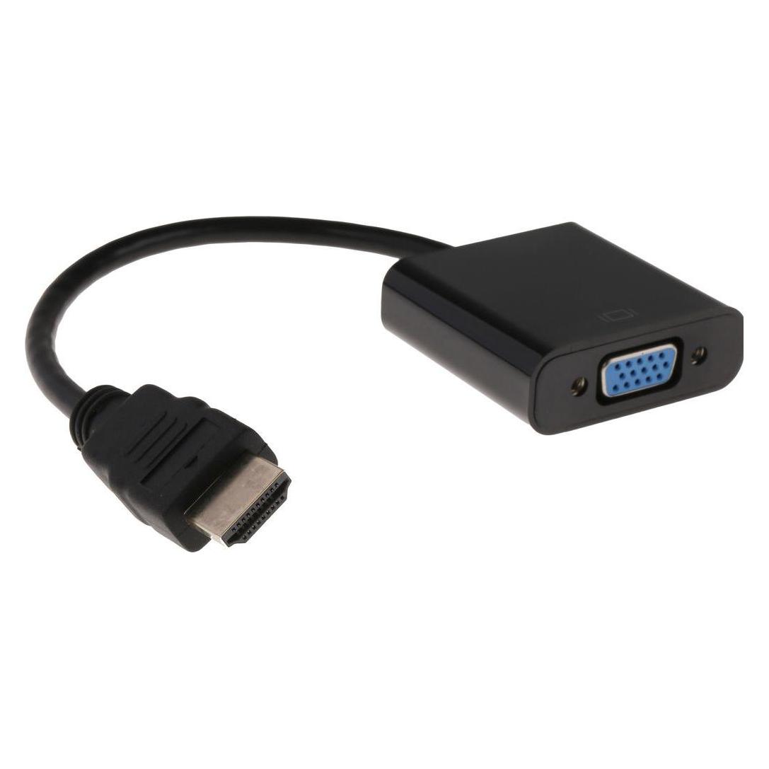 RS PRO HDMI to VGA Adapter AV-Adapter Male HDMI - Female VGA, 150mm (HDMI, VGA) (1828478)